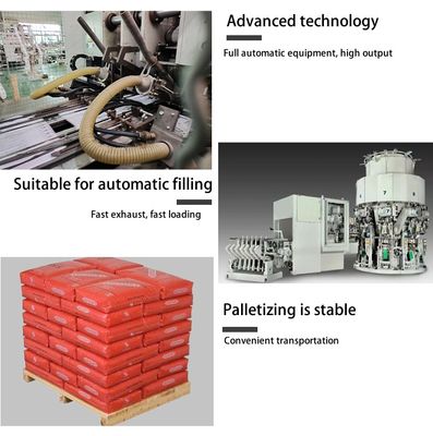 25kg 40kg 50kg Mortar Packaging Bag PP Block Bottom Bag with Self-closing Valve for Cement Mortar Plaster Gypsum Powder