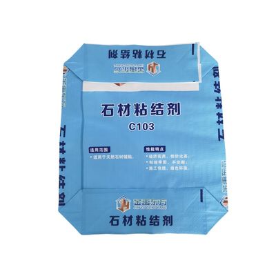 गुणवत्ता  Colorful BOPP Printing PP Woven Valve Bag with 20kg 25kg Capacity for Cement and Dry Mix Glue फैक्टरी