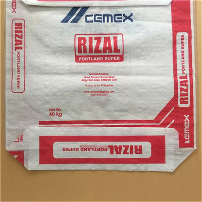 20 किग्रा 25 किग्रा 30 किग्रा बुने हुए पीपी बैग 40 किग्रा 50 किग्रा पीपी बुने हुए बोरी बैग स्वयं बंद होने वाले वाल्व के साथ