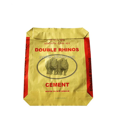 25KG 40KG 50KG पीपी सीमेंट खाली बैग विज्ञापन स्टार ब्लॉक बॉटम वाल्व सैक बैग