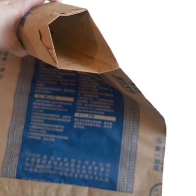 सीमेंट पैकेजिंग के लिए 25KG 40KG 50KG AdStar 2 प्लाई पेपर बैग वाल्व पेपर बैग