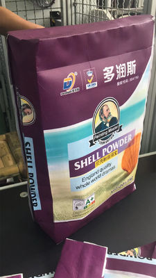 25KG 40KG 50KG पीपी बुना सीमेंट बैग ब्लॉक बॉटम वाल्व बैग