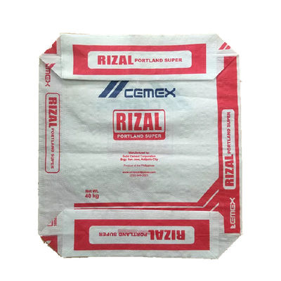 बुने हुए सीमेंट बैग 50KG 40KG 25KG कस्टम पॉलीप्रोपाइलीन बैग ISO14001