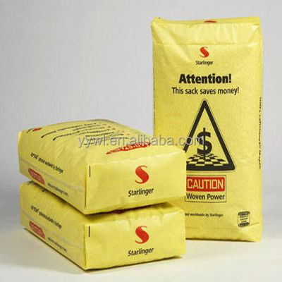 गर्म बिक्री 20KG 25KG 40KG 50KG पीपी वाल्व ब्लॉक निचला खाली सीमेंट बैग चीन निर्मित