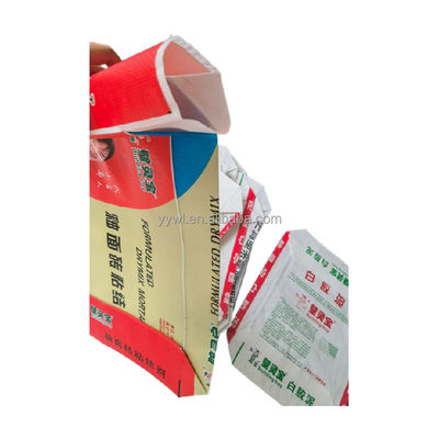 25KG 40KG 50KG मुद्रित BOPP बुना बैग ब्लॉक बॉटम सीमेंट वाल्व बोरी