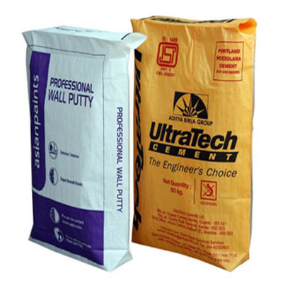 खाली सीमेंट पैकेजिंग बैग 20KG 40KG 50KG पीपी ब्लॉक बॉटम वाल्व बैग