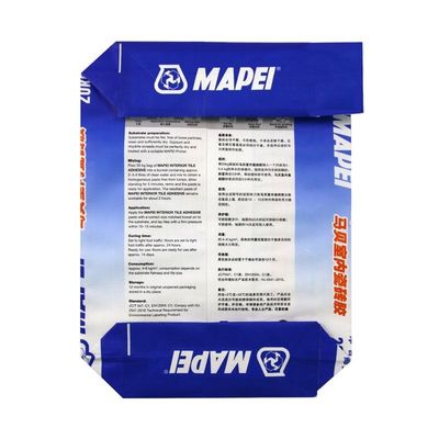 ब्लॉक बॉटम पीपी बुना वाल्व बैग 20 किग्रा 25 किग्रा 40 किग्रा 50 किग्रा प्लास्टिक सीमेंट बैग