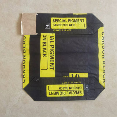 कस्टम 90gsm 3 प्लाई पेपर बैग 50kg क्राफ्ट पेपर खाली सीमेंट बैग ISO14001