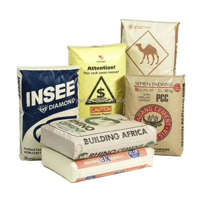 स्व-बंद निर्माण सामग्री पैकेजिंग वाल्व पैकिंग के साथ पीपी सीमेंट बैग