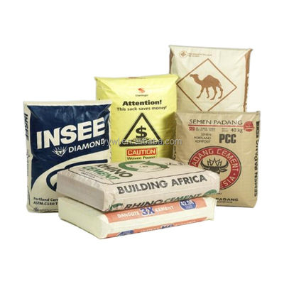 स्व-बंद निर्माण सामग्री पैकेजिंग वाल्व पैकिंग के साथ पीपी सीमेंट बैग