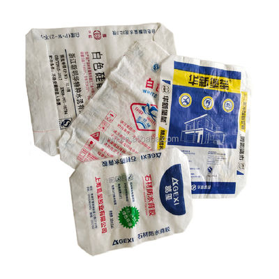 स्क्वायर बॉटम सीमेंट बैग कस्टम 20Kg पॉलीप्रोपाइलीन टाइल चिपकने वाला बुना वाल्व बैग