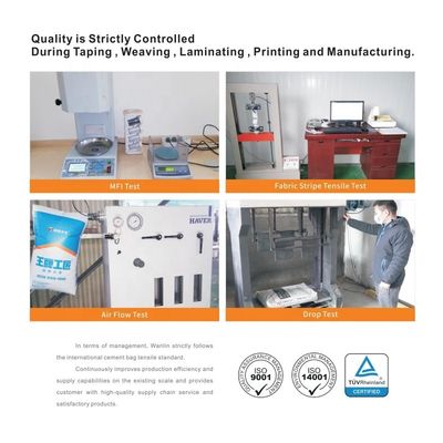 25 KG 40 KG 50 KG पीपी बुना सीमेंट बैग खाली पीपी वाल्व बैग ब्लॉक वाल्व के साथ तल