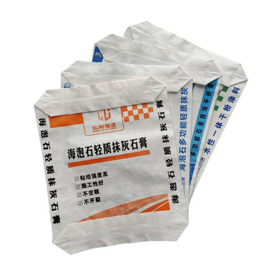 36x46x11cm 80GSM ((60+20) सूखे मिश्रण के लिए बुना हुआ पीपी वाल्व बैग