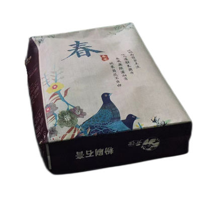 रंगीन बोप प्रिंटिंग पीपी बुना हुआ वाल्व बैग 20kg 25kg 30kg सूखे मिश्रणों के लिए