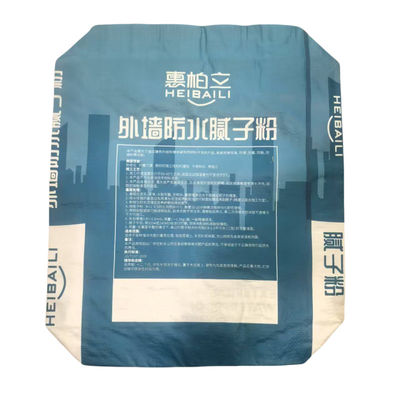40x46x10cm 86GSM(61+11+14GSM) Woven PP Valve Bag With Luxury Bopp Printing For 20kg Exterior Wall Waterproof Putty Powder