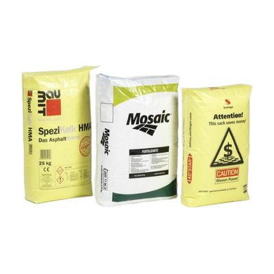 पीपी सीमेंट बैग लेमिनेटेड मल्टी कलर प्रिंटिंग नमी का सबूत