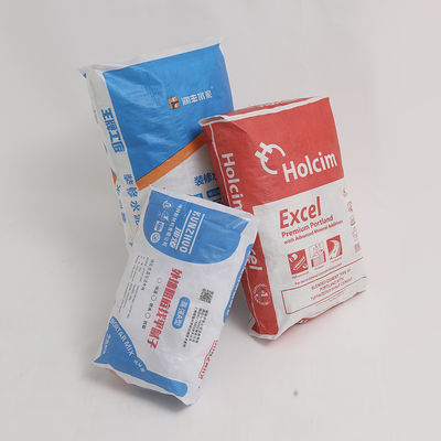 कस्टम मुद्रित पीपी सीमेंट बैग 25kg 40kg 50kg नमी सबूत