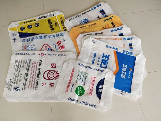 80GSM पीपी वाल्व सीमेंट बैग लेमिनेटेड मल्टी-कलर प्रिंटिंग 20-50kg