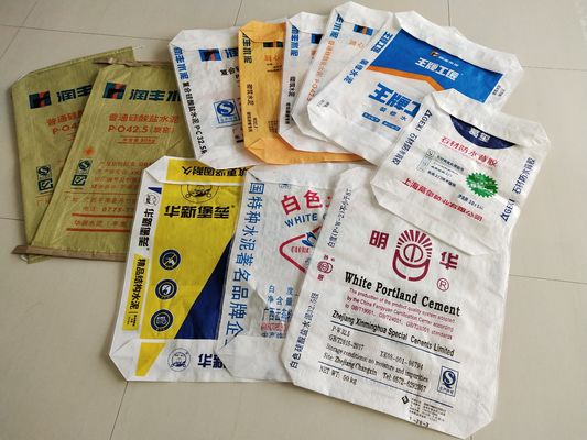 80GSM पीपी वाल्व सीमेंट बैग लेमिनेटेड मल्टी-कलर प्रिंटिंग 20-50kg