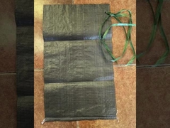 35x66cm 50LB रेत पैकिंग बैग खाली पीपी बुना बैग सीम नीचे पुनर्नवीनीकरण